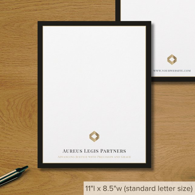 Modern Luxury Business Logo Custom Letterhead (Creator Uploaded)