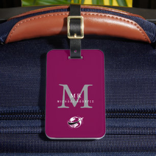 Modern Luxury Custom Monogram, Name Luggage Tag