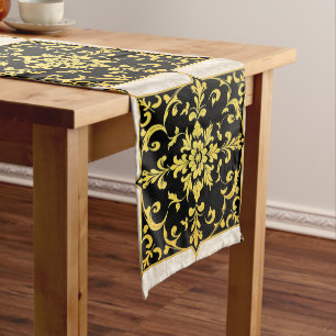 Modern Luxury Elegant Floral Collection Long Table Runner