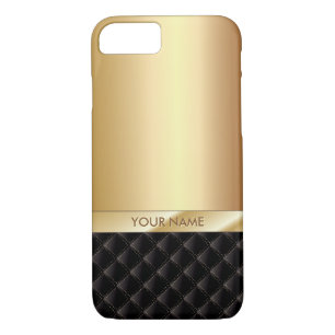 Modern Luxury Gold with Custom Name iPhone 8/7 Case