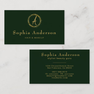 Modern Luxury Golden & Black Business Card