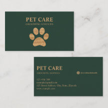 Modern Luxury Golden Paw Pet Grooming Service