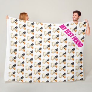 Modern Luxury Grooming Dog Personalized Collection Fleece Blanket