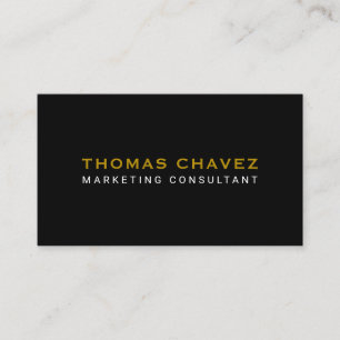 Modern &  Luxury Minimalist Consultant  Business Card