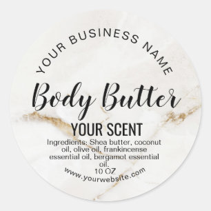 modern luxury product label body butter add logo