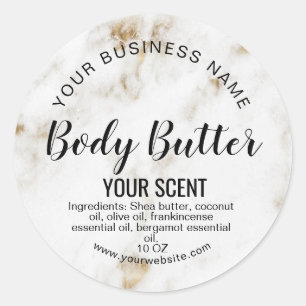 modern luxury product label body butter add logo