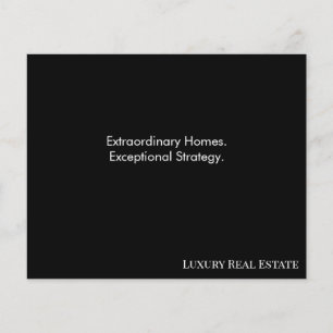 Modern Luxury Real Estate Postcard Bespoke Home Flyer