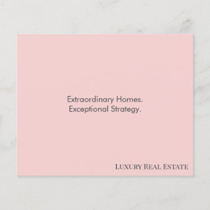 Modern Luxury Real Estate Postcard Bespoke Home Flyer