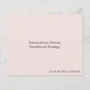 Modern Luxury Real Estate Postcard Bespoke Home Flyer
