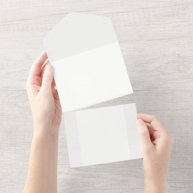 Modern Luxury Wedding Personalisation All In One Invitation (Tearaway)