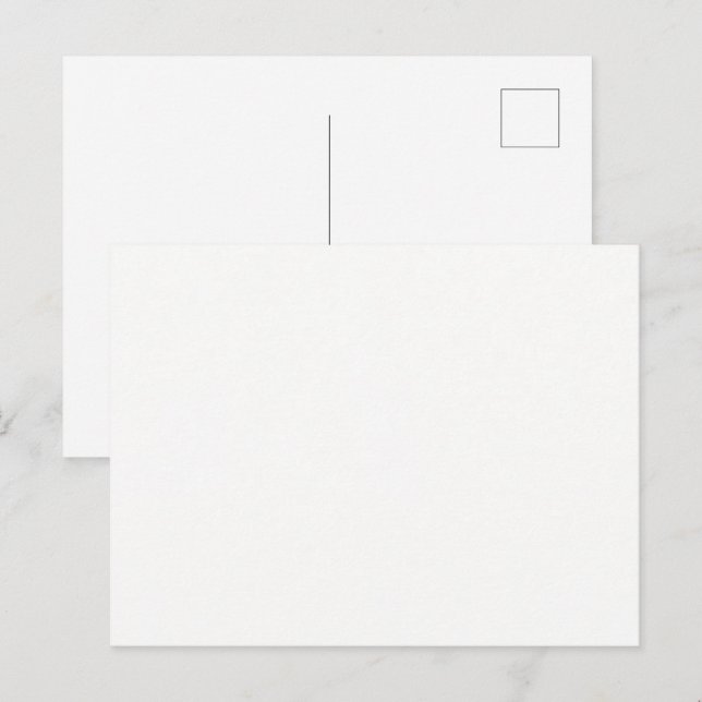 Modern Luxury Wedding Personalisation Invitation Postcard (Front/Back)
