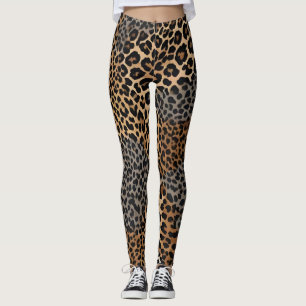 Modern Luxury White Leopard Elegant Collection Leggings