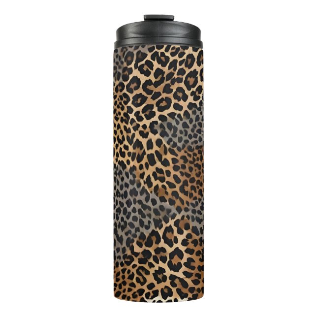 Modern Luxury White Leopard Elegant Collection Thermal Tumbler (Front)