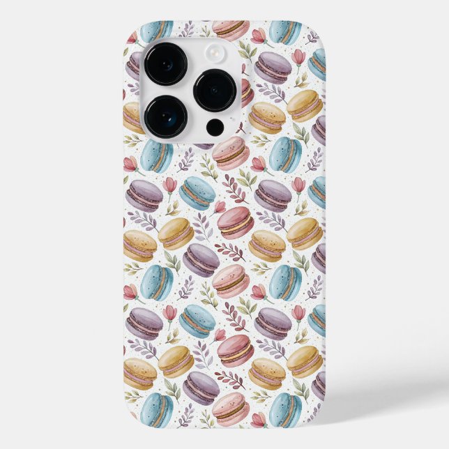 Modern Macaroon Desserts Case-Mate iPhone Case (Back)