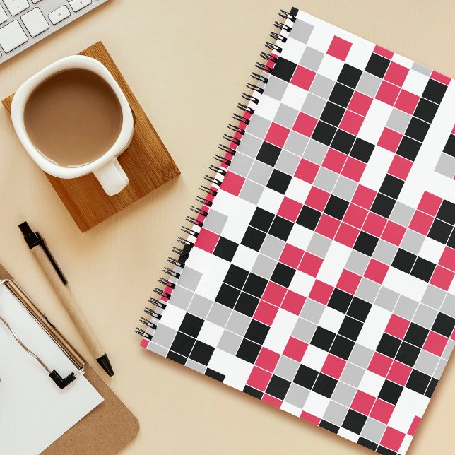 Modern Magenta Geometric Pattern Notebook (Creator Uploaded)