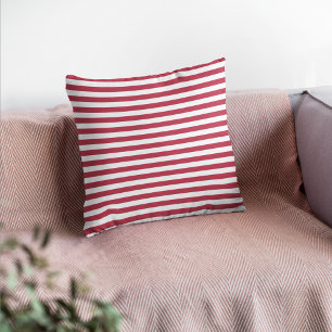 Modern Magenta Stripes Cushion