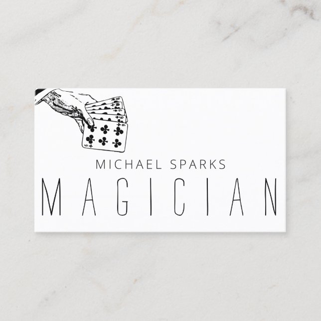 Modern Magic Magician Card Poker Entertainment (Front)