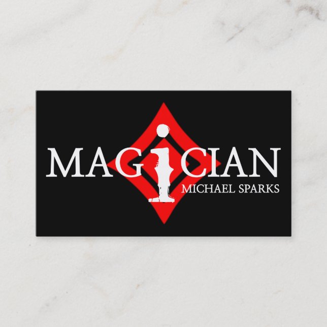 Modern Magic Magician Card Poker Entertainment (Front)