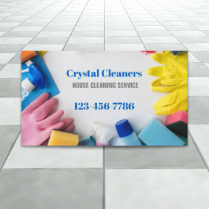 Modern Maid Services Housekeeping Housekeeper Business Card