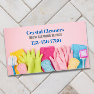 Modern Maid Services Housekeeping Housekeeper Business Card