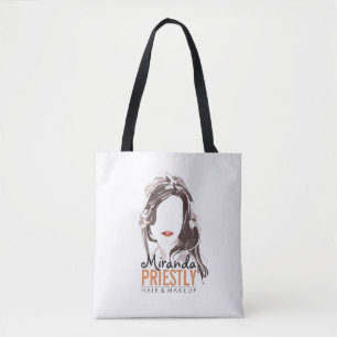 Modern Makeup Artist and Hair Stylist Beauty Salon Tote Bag
