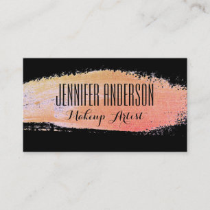 Modern Makeup Artist Appointment Business Card