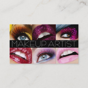 Modern MakeUp Artist Cosmetology Salon Beauty Business Card