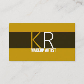 Modern MakeUp Artist Cosmetology Salon Business Card