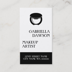 Modern Makeup Artist Hair Nails Appointment Card