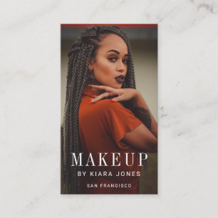 Modern Makeup Artist Photo Business  Business Card