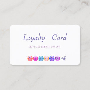 Modern Makeup Loyalty Card