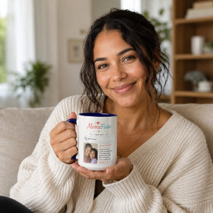 Modern Mama Finder Photo Profile Design Mug