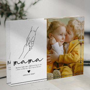 Modern Mama Quote Keepsake Photo Block