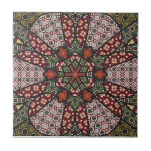 Modern Mandala Ceramic Tile