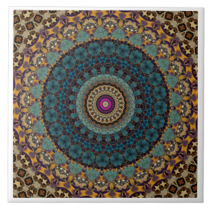 Modern Mandala Ceramic Tile