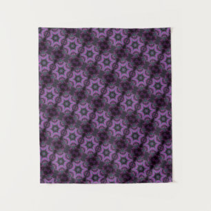 MODERN Mandala COLOR PINK BLACK ROSE TAPESTRY