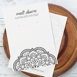 Modern Mandala Earring Jewellery Display Card