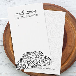 Modern Mandala Earring Jewellery Display Card