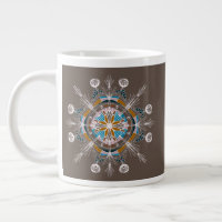 Modern Mandala Floral Blush Pink Boho Art