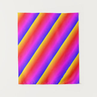 MODERN Mandala LINES -  PINK PURPLE ORANGE ROSE  Tapestry