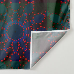 Modern Mandala Lines Red Black  Rose Tapestry