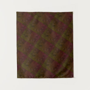MODERN Mandala LINES - RED- BROWN Tapestry