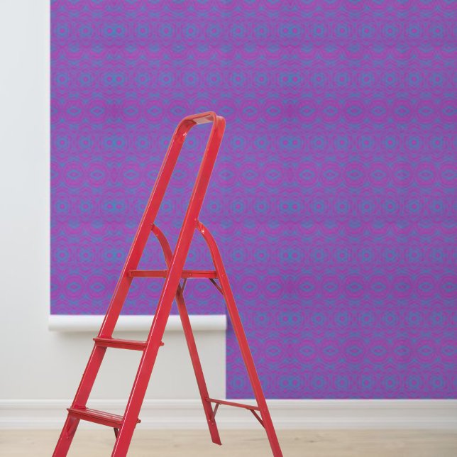  modern mandala pattern blue pink peel stick wallpaper (Modern mandala pattern blue pink peel stick wallpaper
)