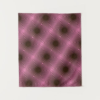 MODERN Mandala-  PINK BLACK ROSE Tapestry