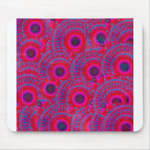 MODERN MANDALA ROSE COLOR PINK MOUSE MAT