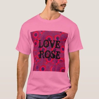 MODERN MANDALA ROSE COLOR PINK T-Shirt