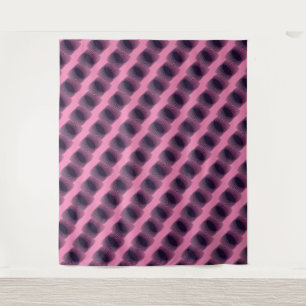 MODERN Mandala SMALL LINES - BLACK-PINK Tapestry