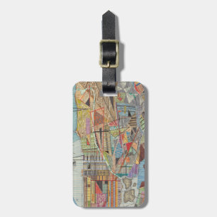 Modern Map of New York I Luggage Tag