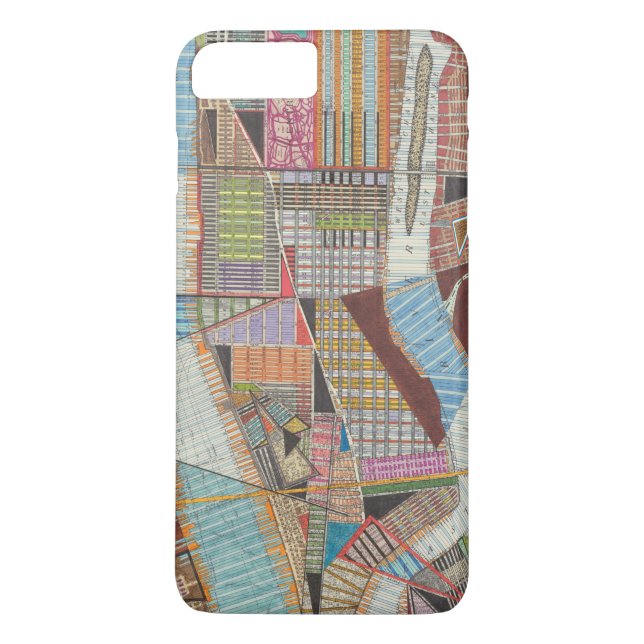 Modern Map of New York II Case-Mate iPhone Case (Back)