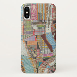Modern Map of New York II iPhone X Case